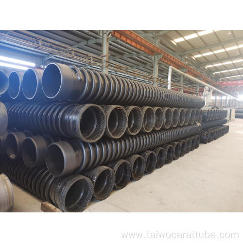 Large Diameter Drainage Sewage HDPE Plastic Krah Pipe